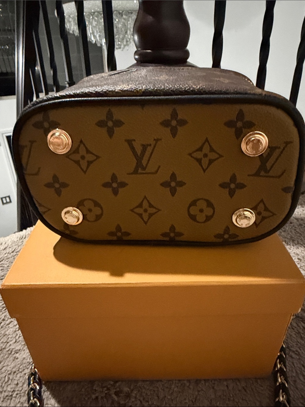 LV Brown Monogram Vanity Case Shoulder Bag with box - Picture 2 of 7